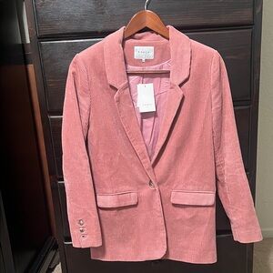 FRNCH Rose Pink Corduroy Blazer